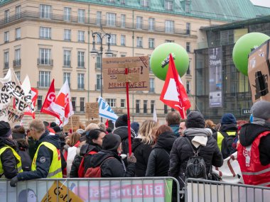 Gösteri Alman Sendikalar Verdi, Gew, GSYİH, Berlin, Almanya