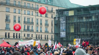 Gösteri Alman Sendikalar Verdi, Gew, GSYİH, Berlin, Almanya