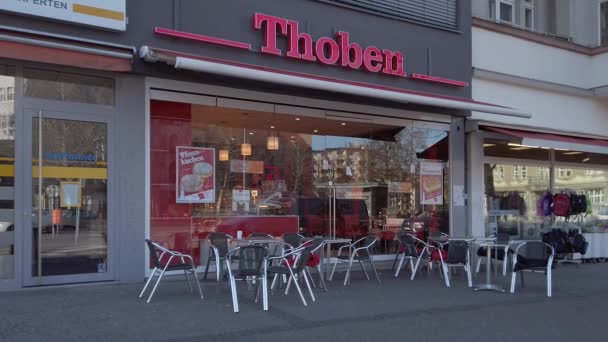 德国柏林的Thoben Bakers商店 — 图库视频影像