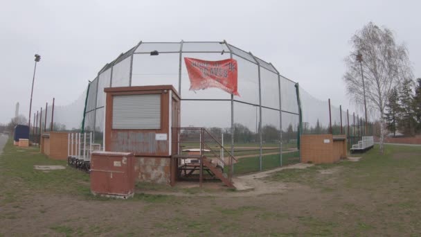 Baseball Field w Tempelhofer Feld, dom Berlin Braves w Berlinie — Wideo stockowe