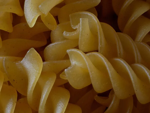 Macro Primo piano della pasta Fusilli — Foto Stock