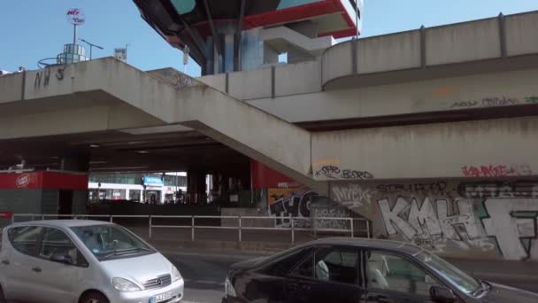 The Bierpinsel Building In Berlin, Germany In Summer, Tilt Up Shot — Stock Video