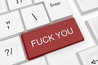 Sosyal medya kavramında bilgisayar klavyesine hakaretler: Bir düğme kadar siktirin gidin