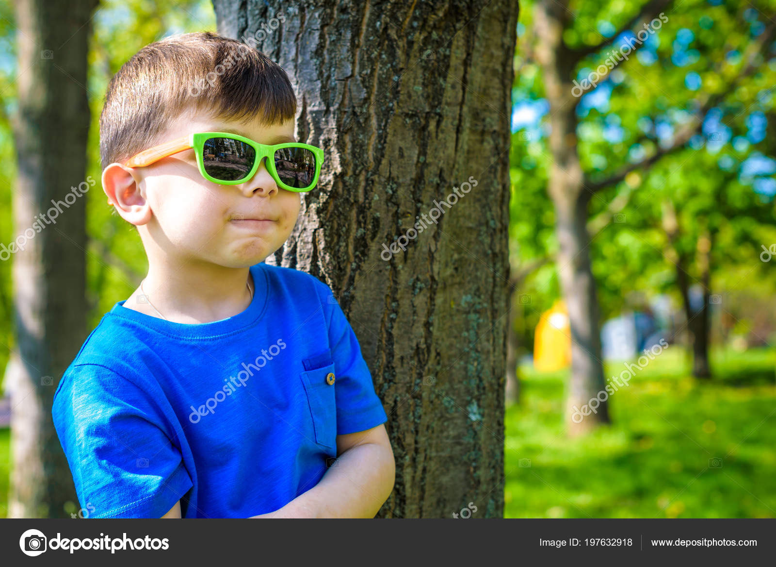 boy wearing sunglasses