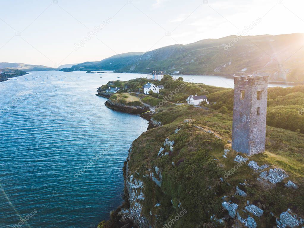 Ancient fort on the coast of Ireland near Crookhaven