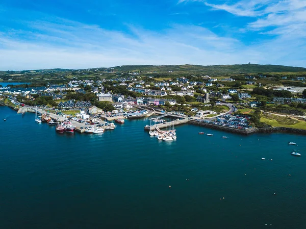 Aerial view of the coastal village of Baltimore, West Cork in Ireland. — Stock Photo, Image