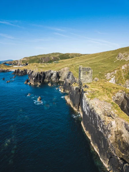 在爱尔兰海岛上的城堡 — 图库照片