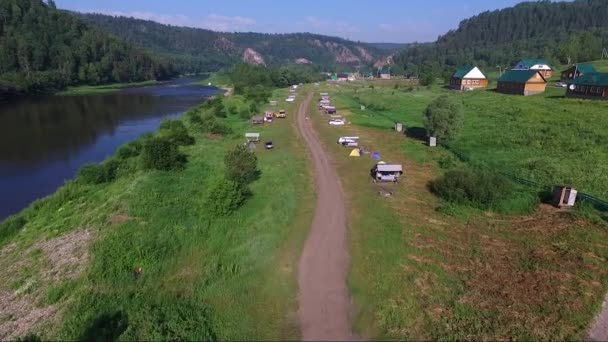 Kapova Grotta Shulgan Tash Riserva Naturale Bashkortostan Russia Vista Aerea — Video Stock