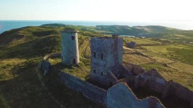 Eski deniz feneri Cape açık Island havadan görünümü