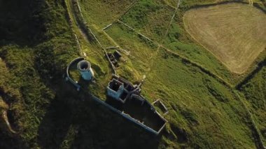 Eski deniz feneri Cape açık Island havadan görünümü