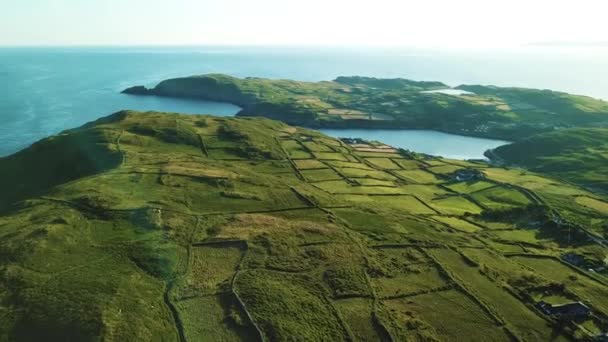 Veduta aerea dell'isola di Cape Clear — Video Stock