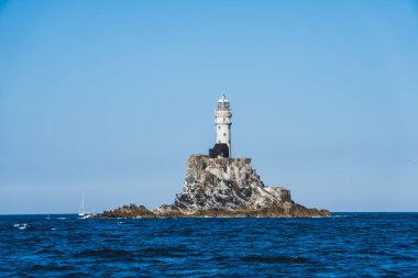 Fastnet deniz feneri. Tekne bir görünüm