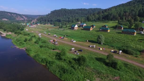 Kapova cave, Shulgan tash nature reserve, Bashkortostan, Russia. Aerial view — Stock Video