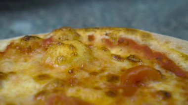 Pizza fırın, ağır çekim taze