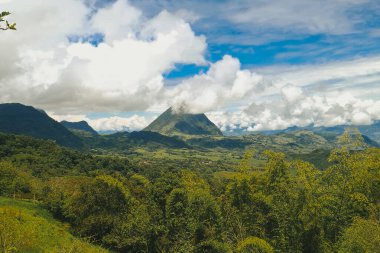 Panoramic view of Venice, Antioquia, and a view of Tusa Hill. Venice, Antioquia, Colombia.