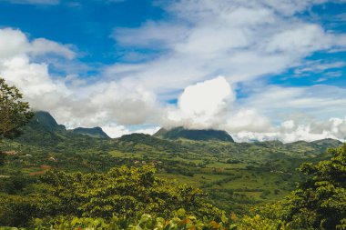 Panoramic view of Venice, Antioquia, and a view of Tusa Hill. Venice, Antioquia, Colombia.