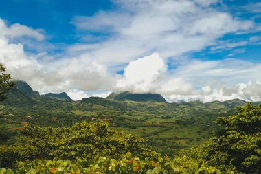 Panoramic view of Venice, Antioquia, and a view of Tusa Hill. Venice, Antioquia, Colombia.