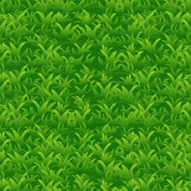 Çizgi film parlak yeşil çim seamless modeli, benzer Jpg kopyası arka plan