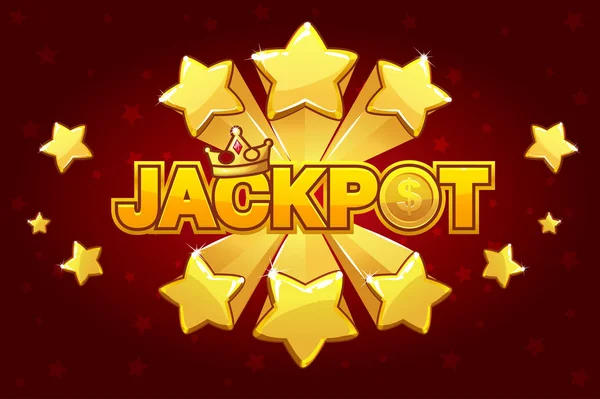 Logotyp Jackpot Och Stjärnfall Spike Liknande Jpg Kopia — Stockfoto