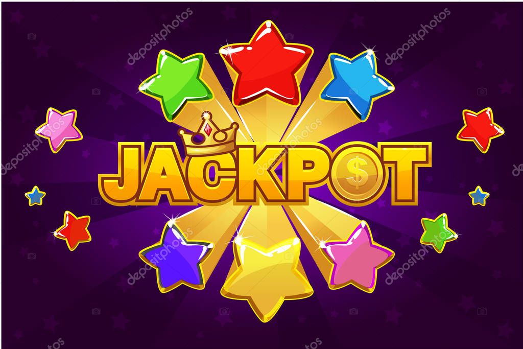 LOGO JACKPOT and shooting star spike, similar JPG copy