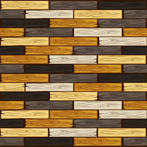 Cartoon Colored Wood Floor Tiles Pattern Seamless Texture Wooden Parquet — Stock Vector