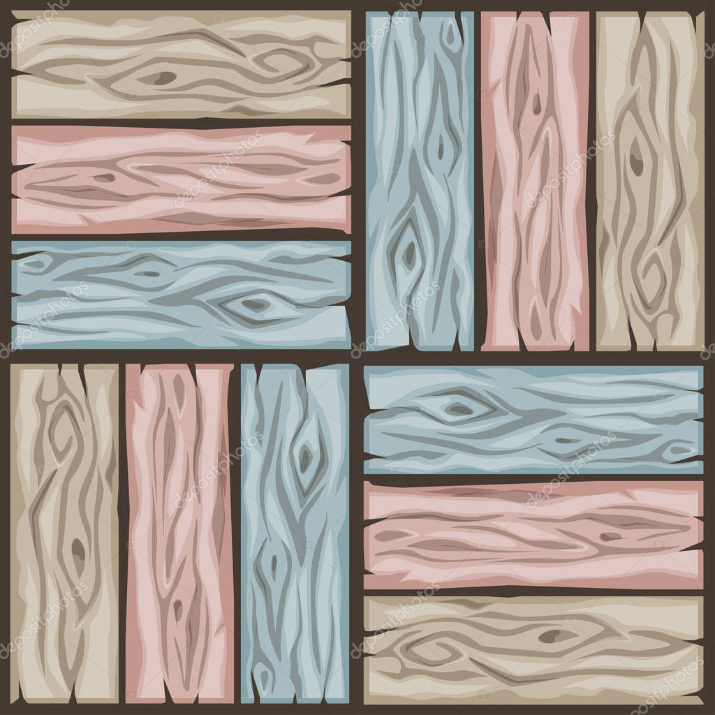 Cartoon Wood Floor Tiles Pattern Seamless Texture Wooden Pastel Colors Parquet Board Vector Illustration For User Interface Of The Game Element Color 5 Premium Vector In Adobe Illustrator Ai Ai