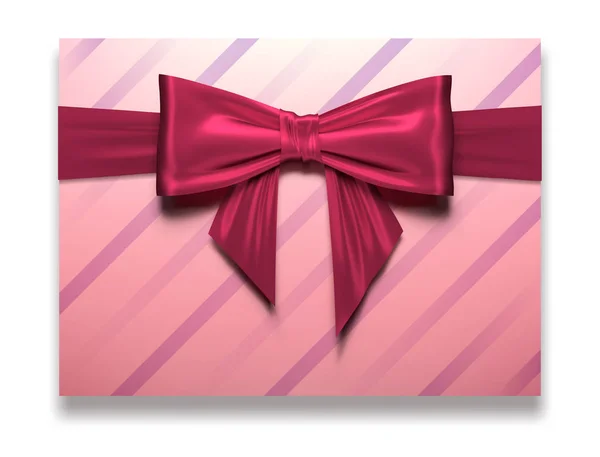 Pink Satin Bow Illustration Ribbon With Knot For Card Decoration And Design  Stock Illustration - Download Image Now - iStock