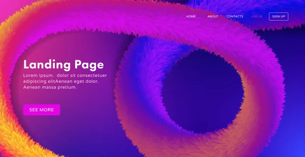 Modèle Page Renvoi Abstrait Mode Pour Les Sites Web Des — Image vectorielle