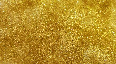 Vektör altın glitter arka plan, küçük altın kareler, piksel tarzı.