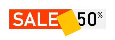 Satılık ve indirimli düz kağıt afiş. % 50 indirim.. 