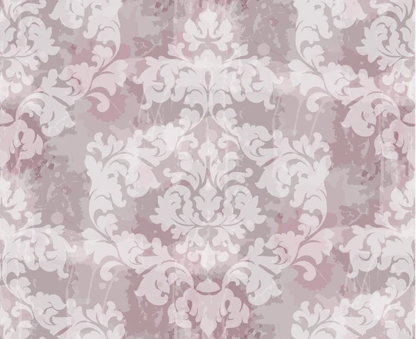 Modèle de texture baroque vintage sans couture vectoriel. Décor d'ornement de papier peint. Textile, tissu, carrelage . — Image vectorielle