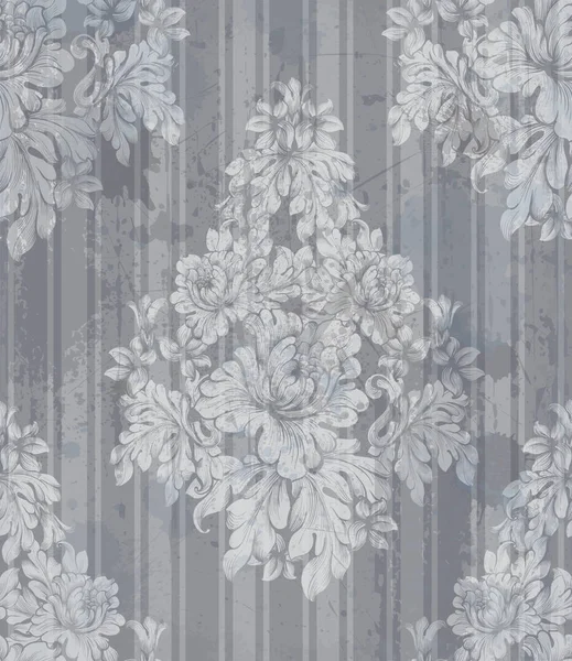 Vintage süsleme desen vektör. Barok klasik arka plan. Royal Victoria doku. Eski tarzı dekorasyonu tasarımları boyalı.