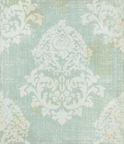 Elegante patrón barroco fondo Vector. Decoración imperial rica. Real textura victoriana colores azules — Vector de stock