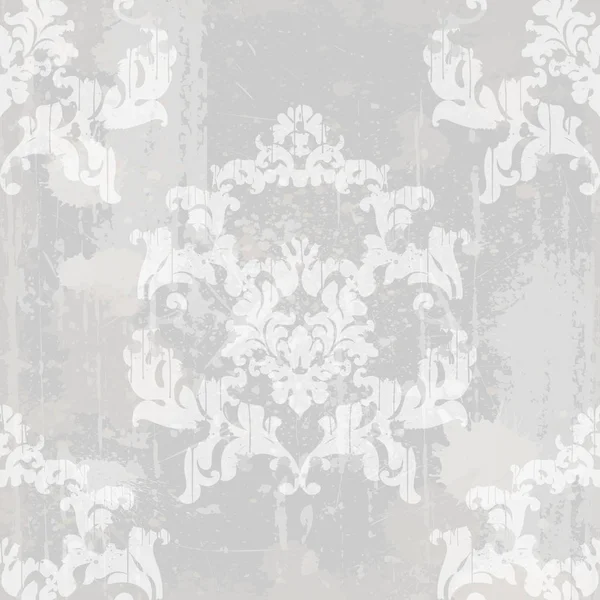 Vintage baroque pattern texture ornament Vector. Old effect style decors — Stock Vector