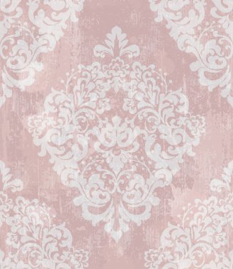 Vintage Barok desen vektör. Güzel süsleme dekor. Kraliyet lüks doku arka planlar. Pembe renkler