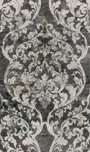 Ročník damaškové barokní vzor vektor. Nádherná ozdoba výzdobou. Royal luxusní textura pozadí — Stockový vektor