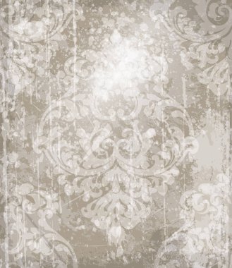 Vintage grunge retro desen vektör. Güzel süsleme dekor. Kraliyet lüks doku eski arka planlar. Splash renkleri boyalı