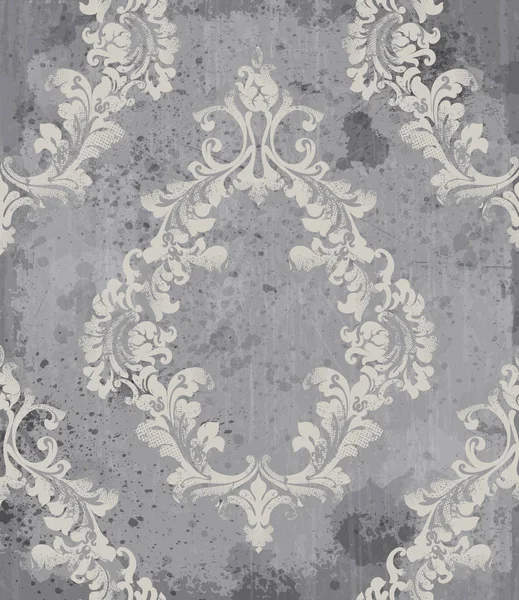 Patrón ornamentado de lujo Vector. Decoración floral de textura de lujo real. Decoración floral detalles intrincados. Colores pastel — Vector de stock