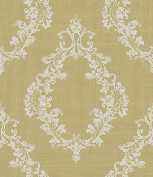 Patrón ornamentado de lujo Vector. Decoración floral de textura real. Decoración floral detalles intrincados. Colores amarillo otoño — Archivo Imágenes Vectoriales