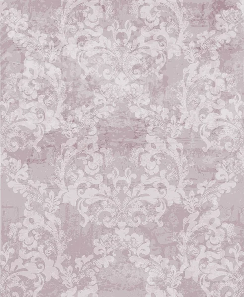 Luxusní zdobený vzor vektor. Královský luxus textury květinový dekor. Květinové dekorace intricated podrobnosti. Pastelově růžové barvy — Stockový vektor