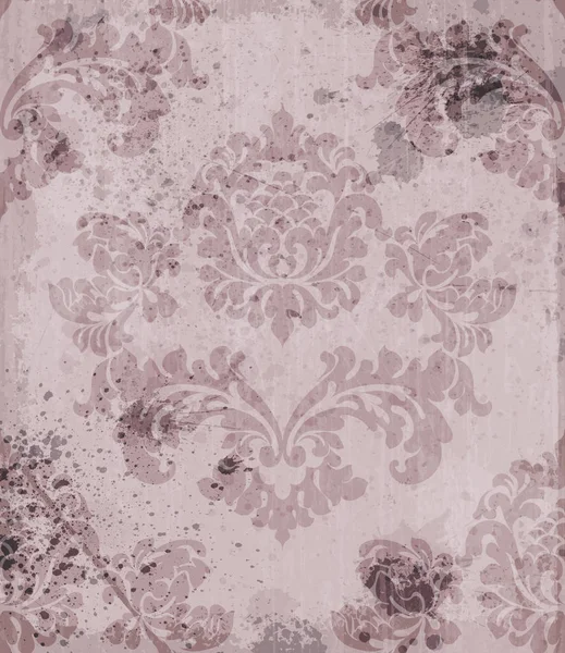 Padrão ornamentado de luxo Vector. Real decoração floral textura de luxo. Decoração floral detalhes intrincados. Cores pastel — Vetor de Stock