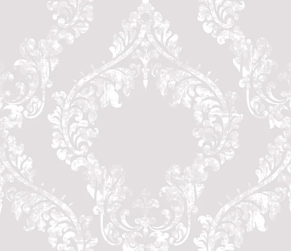 Vintage acanthus inredning ornamenterade mönster vektor. Viktorianska blomstra Royal textur. Blomma dekorativa design. Ljus rosa pulver färg dekorer — Stock vektor