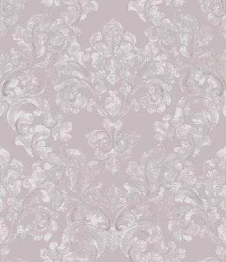 Vintage Barok arka plan vektör süslü. Kraliyet lüks doku. Eski grunge tarzı ile zarif dekor tasarımı. Pastel renkler