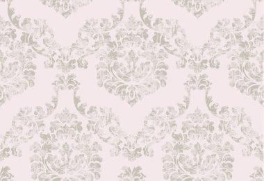 Vintage Barok arka plan vektör süslü. Kraliyet lüks doku. Eski grunge tarzı zarif dekor tasarımı. Pastel renkler