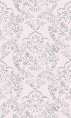 Barok vektör arka plan. Viktorya Kraliyet doku. Çiçek dekoratif tasarım. Pastel trendy, dekorlar renkler