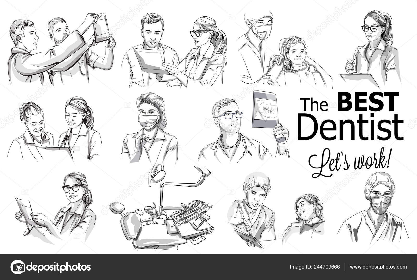 Equipe Médica, Médico E Enfermeiro Ilustração do Vetor - Ilustração de  profissional, dentista: 199925072