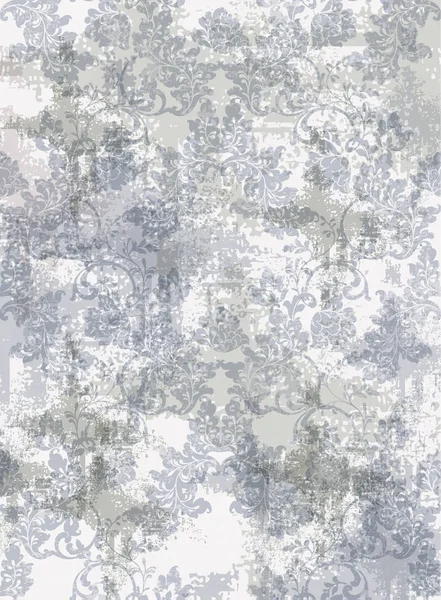Μπαρόκ στυλ ροκοκό μοτίβο υφής διάνυσμα. Στολίδι floral διακόσμηση. Βικτοριανό χαραγμένο ρετρό σχεδιασμό. Το εκλεκτής ποιότητας ύφασμα ντεκόρ. Πολυτελή υφάσματα — Διανυσματικό Αρχείο