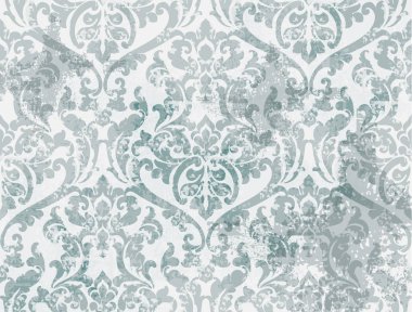 Vintage retro texture pattern Vector. Floral ornament decoration. Victorian engraved royal design. Antique grunge fabric decors. Luxury fabrics clipart