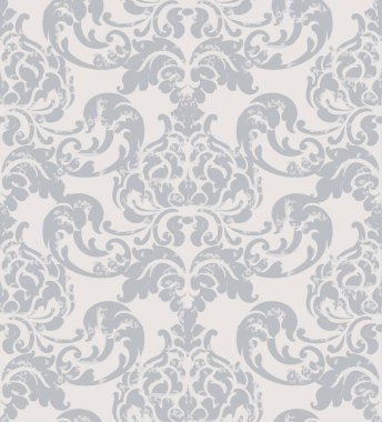 Vintage retro doku deseni Vektör. Çiçek süsleme dekorasyonu. Viktorya dönemi kraliyet tasarımı. Antik grunge kumaş dekorlar. Lüks kumaşlar