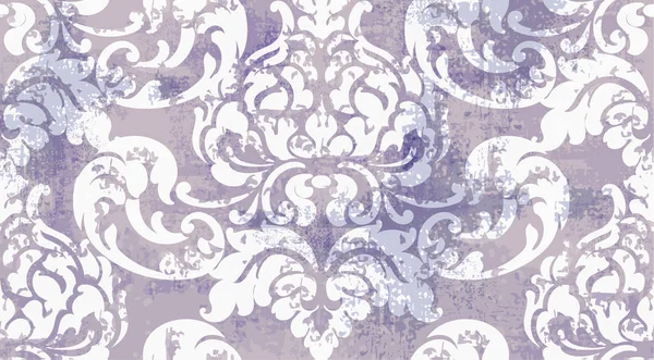 Vintage patrón de textura retro Vector. Adornos florales. Diseño real grabado victoriano. Decoraciones antiguas de tela grunge. Tejidos de lujo — Vector de stock